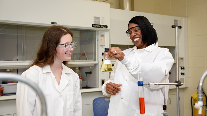 In the chemistry lab In the chemistry lab